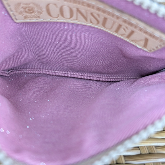 Consuela Nyla Combi Black Twilight Toned Glitter Wristlet Card Holder Star Print - Picture 13 of 16